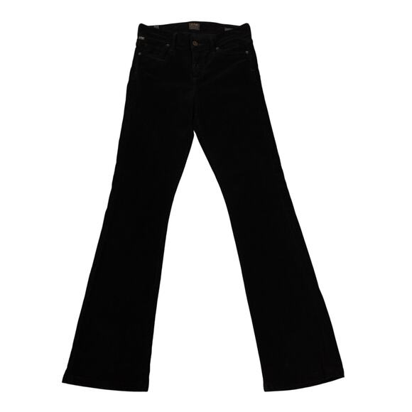 Citizens Of Humanity Pants Womens 25 Black Corduroy Amber Bootcut Stretch USA - Picture 1 of 14